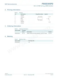 PBSS305PD Datasheet Page 3