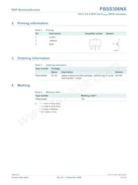 PBSS306NX Datasheet Page 3