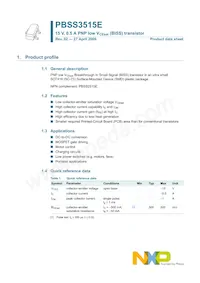 PBSS3515E Datasheet Page 2