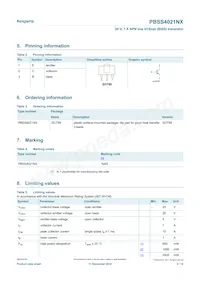 PBSS4021NX Datasheet Page 2