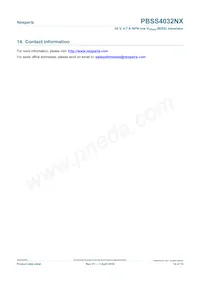 PBSS4032NX Datasheet Page 14