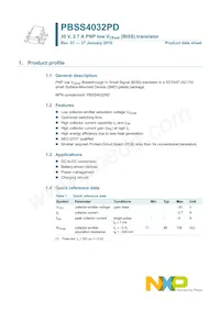 PBSS4032PD數據表 頁面 2