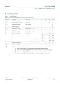 PBSS4130QAZ Datasheet Page 3