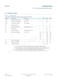 PBSS4230QAZ Datasheet Page 3