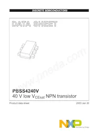 PBSS4240V Datasheet Page 2