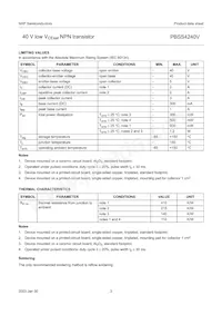 PBSS4240V Datasheet Page 4