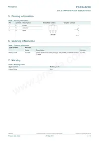 PBSS4320X Datasheet Page 2