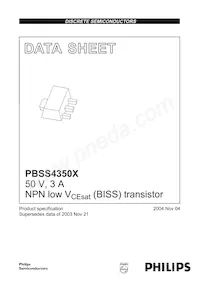 PBSS4350X Datasheet Page 2