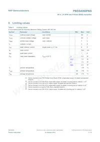 PBSS4360PASX Datasheet Page 4