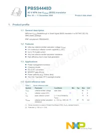 PBSS4440D Datasheet Page 2