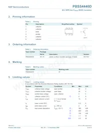 PBSS4440D Datasheet Page 3