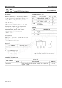 PBSS4480XZ Datasheet Page 3