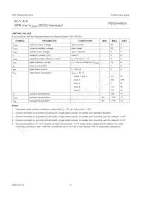 PBSS4480XZ Datasheet Page 4