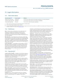 PBSS4580PA Datasheet Pagina 14