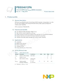 PBSS4612PA Datasheet Page 2