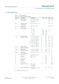 PBSS4612PA Datasheet Page 7