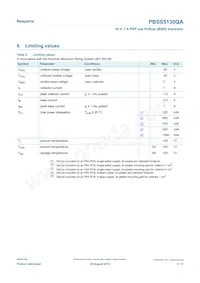 PBSS5130QAZ Datasheet Page 3