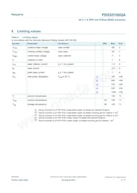 PBSS5160QAZ Datasheet Page 3