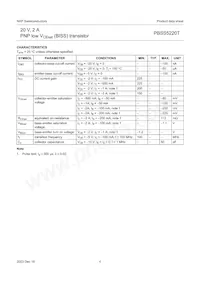 PBSS5220T Datasheet Page 5
