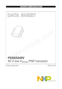 PBSS5240V Datasheet Page 2