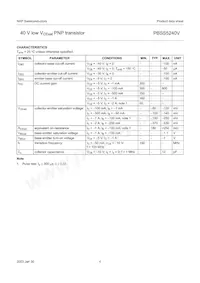 PBSS5240V Datasheet Pagina 5