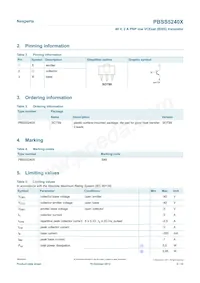 PBSS5240XX數據表 頁面 2