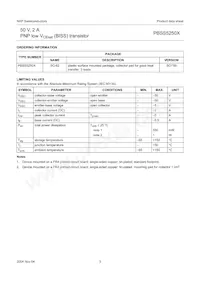 PBSS5250XZ Datasheet Page 4