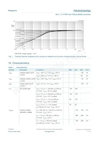 PBSS5260QAZ Datasheet Page 7