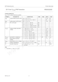 PBSS5320D Datasheet Page 5