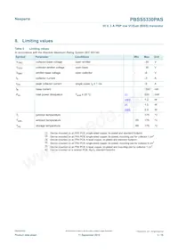 PBSS5330PASX Datasheet Page 3