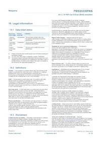 PBSS5330PASX Datasheet Page 16