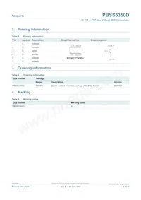 PBSS5350D Datasheet Page 2