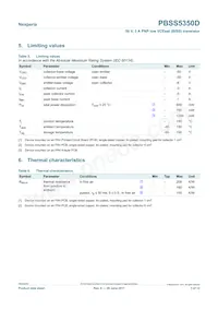 PBSS5350D Datasheet Page 3
