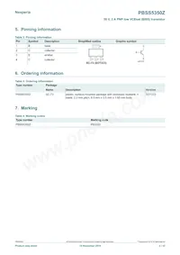 PBSS5350Z Datasheet Page 2