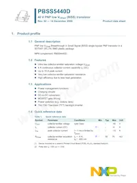 PBSS5440D Datasheet Page 2