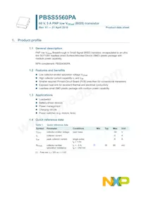 PBSS5560PA Datasheet Page 2