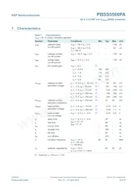 PBSS5560PA Datasheet Page 7