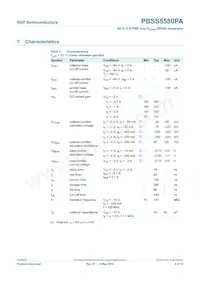 PBSS5580PA Datasheet Page 7