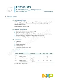 PBSS5612PA Datasheet Pagina 2