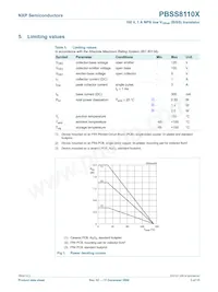 PBSS8110X Datasheet Page 4