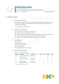 PBSS8510PA Datasheet Page 2