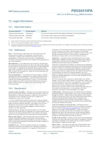 PBSS8510PA Datasheet Pagina 14