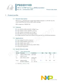 PBSS9110D Datasheet Page 2