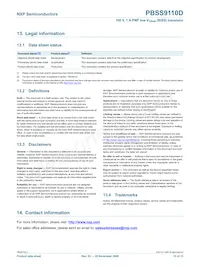 PBSS9110D Datasheet Page 13