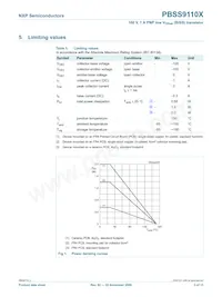 PBSS9110X Datasheet Page 4