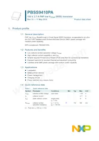 PBSS9410PA Datasheet Page 2