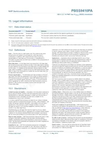 PBSS9410PA Datasheet Pagina 14