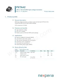 PXTA42 Datasheet Copertura