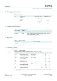 PXTA42 Datasheet Pagina 2