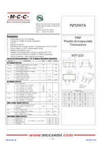 PZT2907A-TP Datasheet Copertura